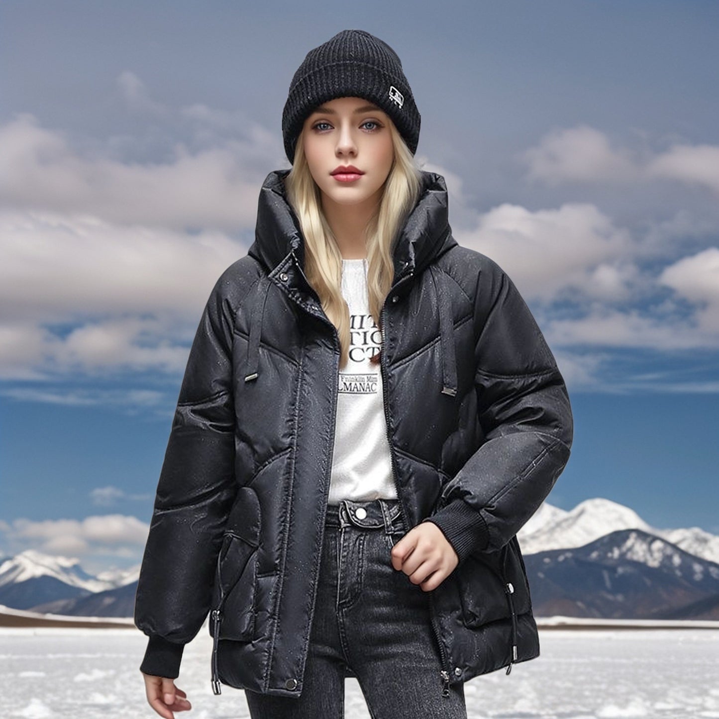Doudoune femme coupe moderne