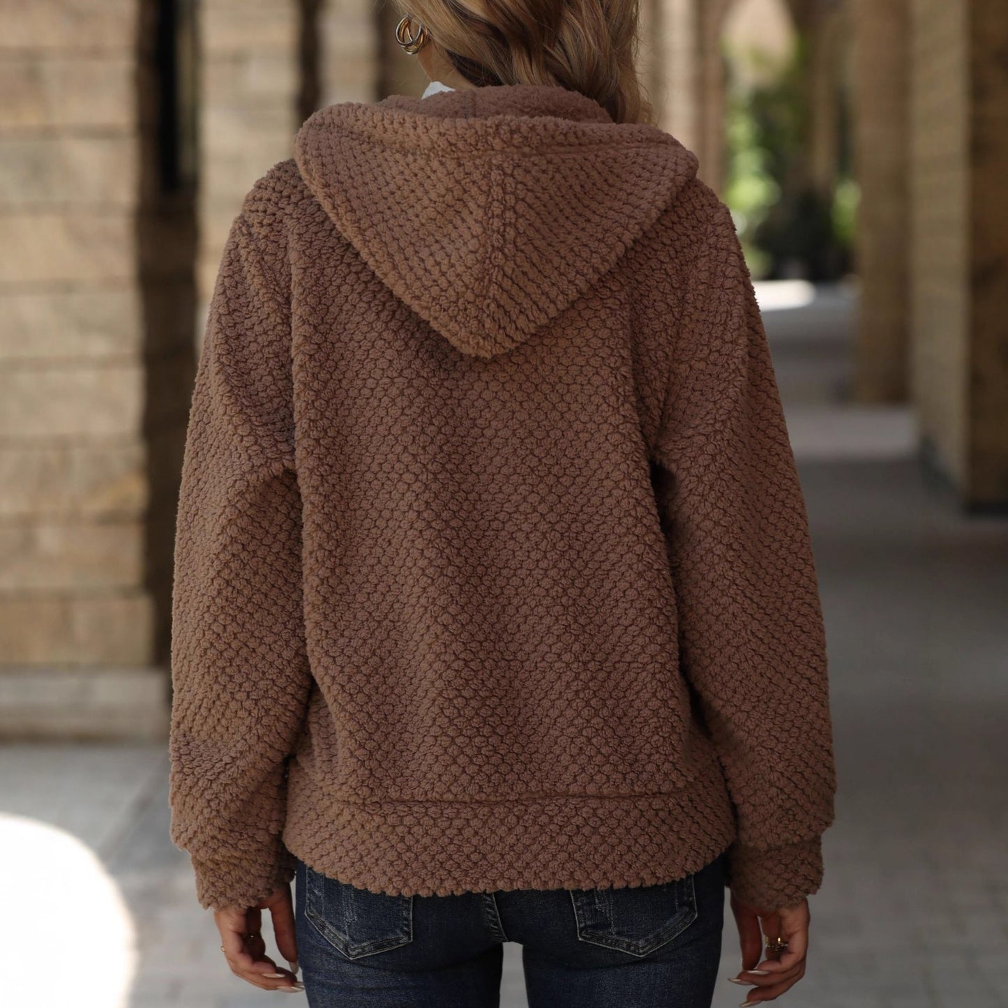 Gilet cocoon zippé