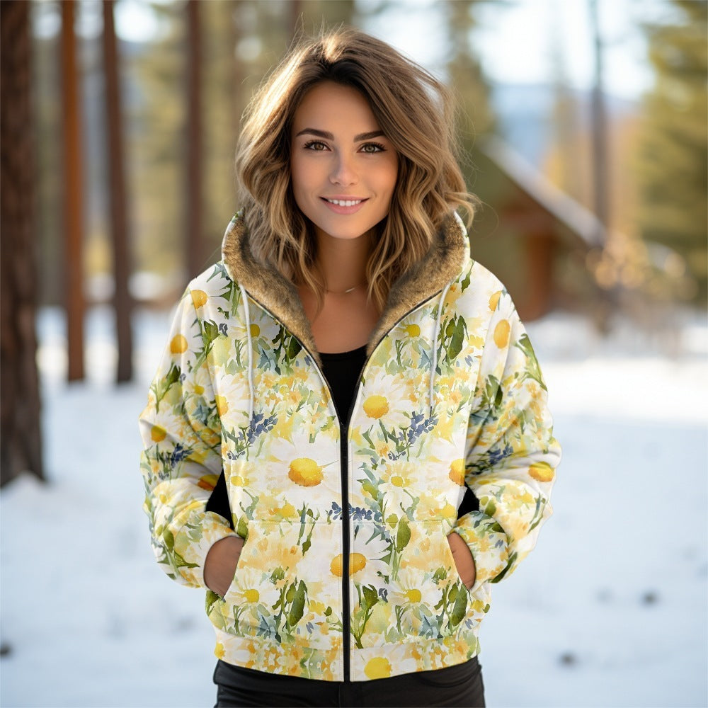 Veste à capuche doublée
