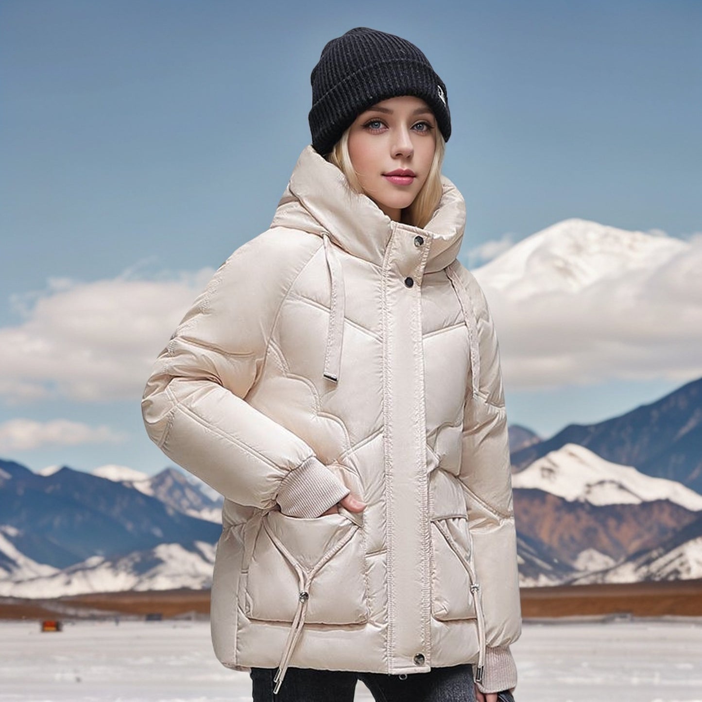 Doudoune femme coupe moderne