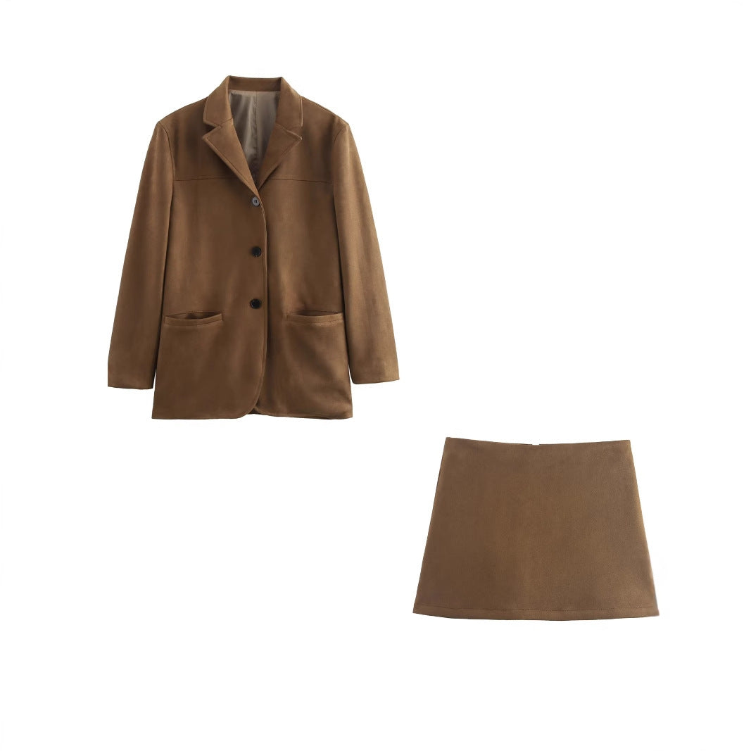 Veste long en simili cuir