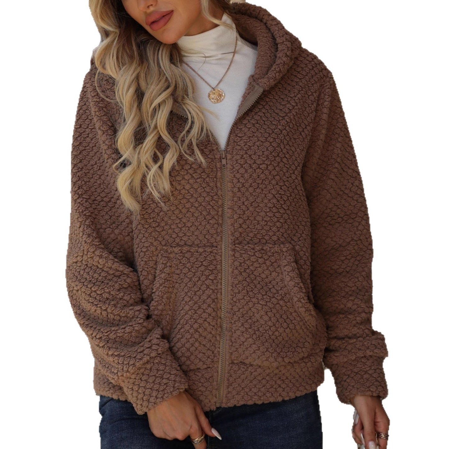 Gilet cocoon zippé
