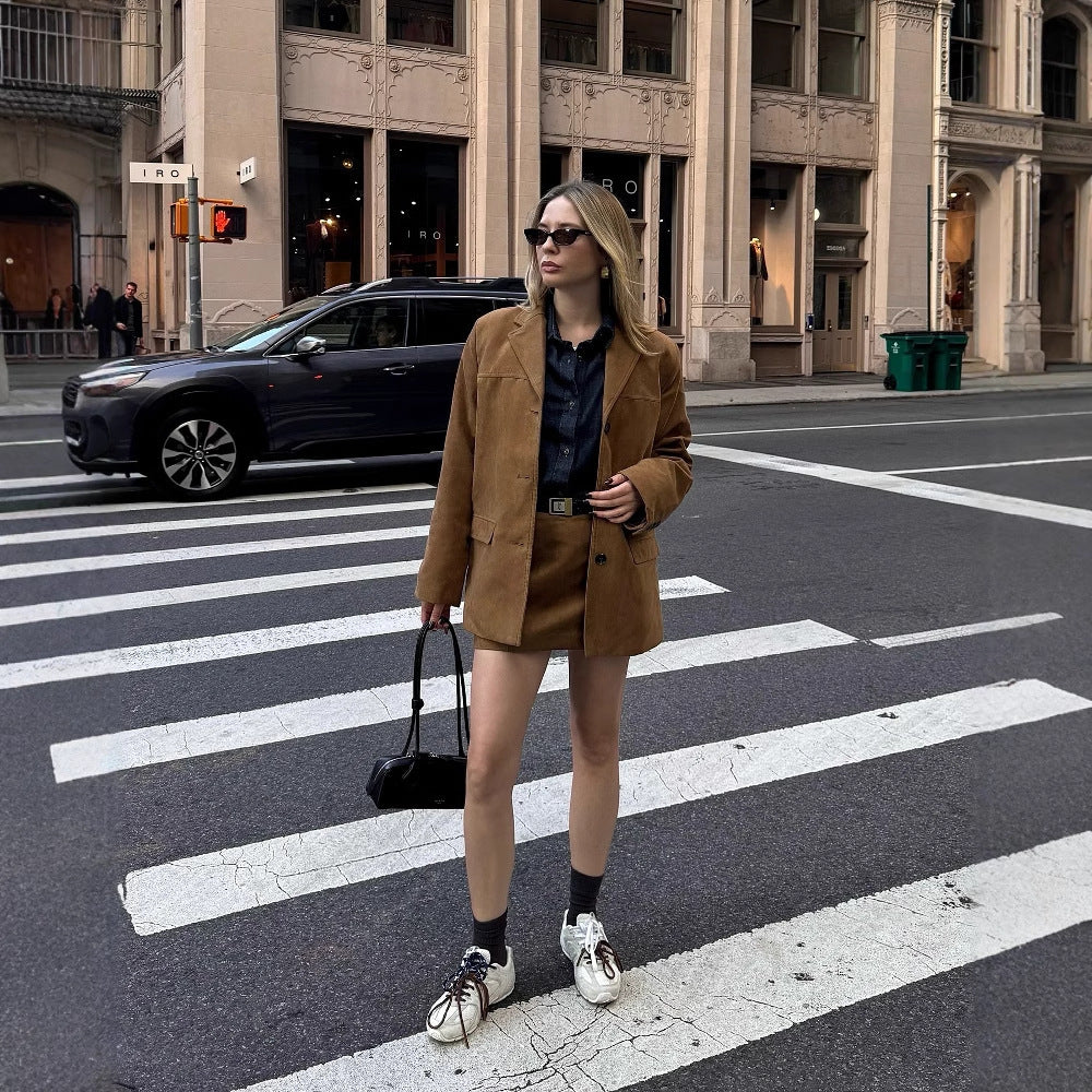 Veste long en simili cuir