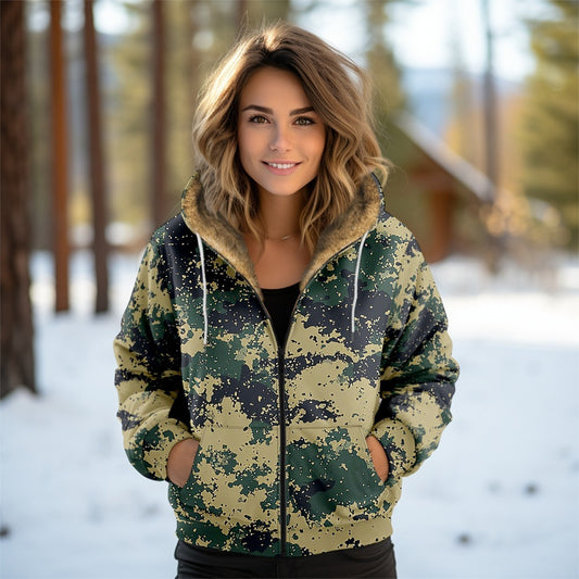 Veste à capuche doublée